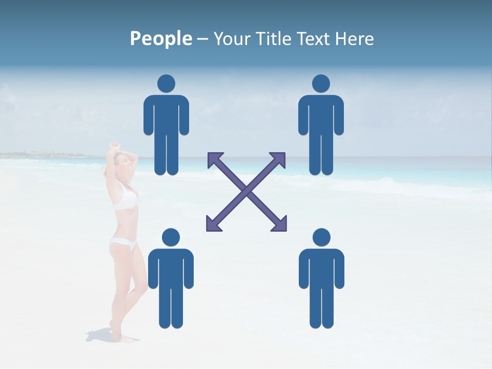 Sun People Sand PowerPoint Template