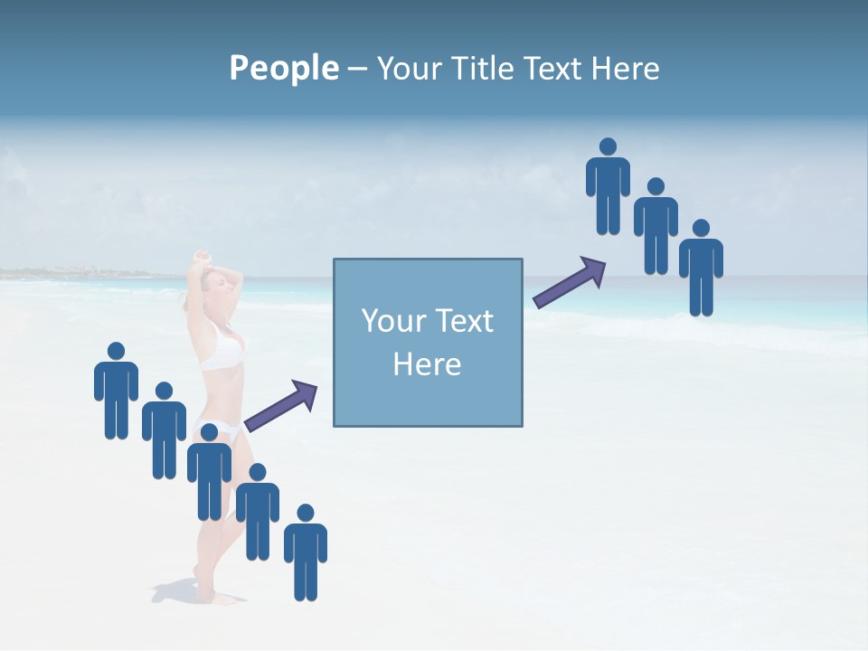 Sun People Sand PowerPoint Template