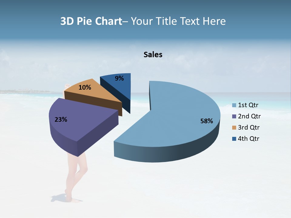 Sun People Sand PowerPoint Template