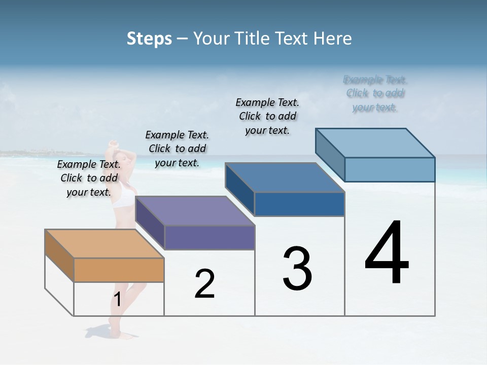 Sun People Sand PowerPoint Template