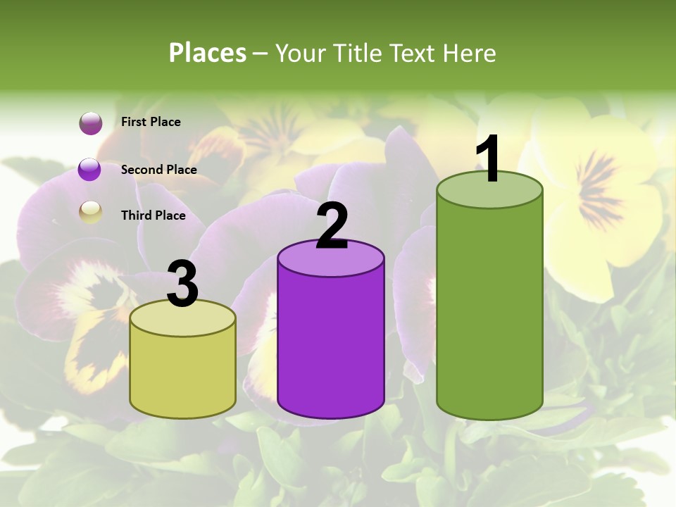 Garden Purple Close PowerPoint Template