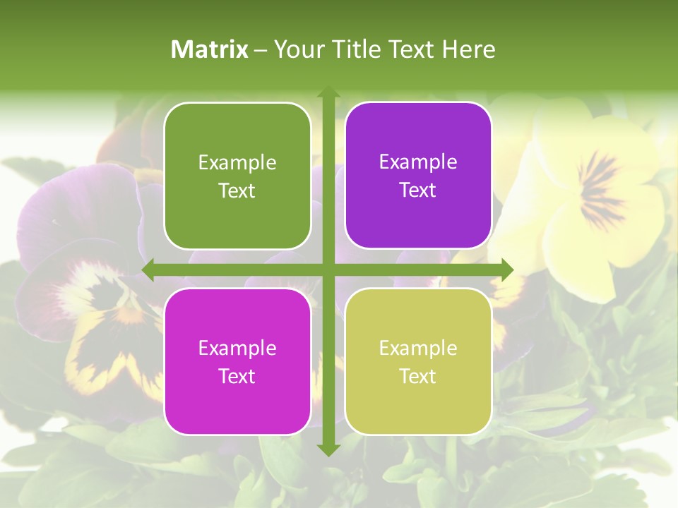 Garden Purple Close PowerPoint Template