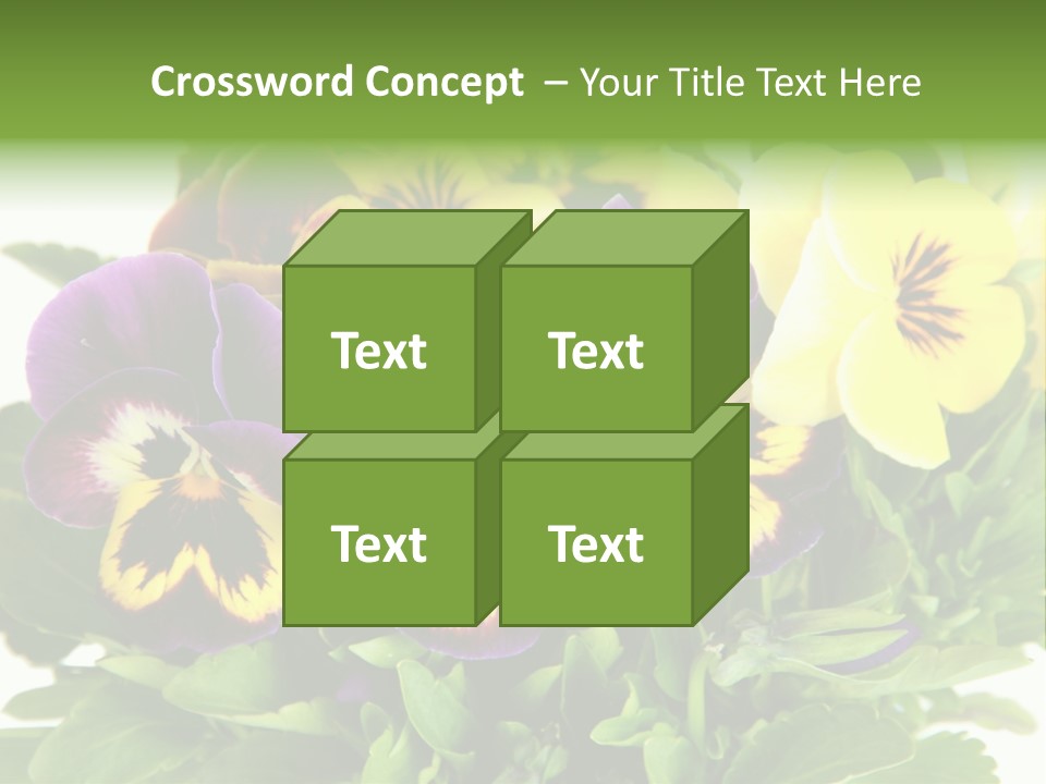Garden Purple Close PowerPoint Template