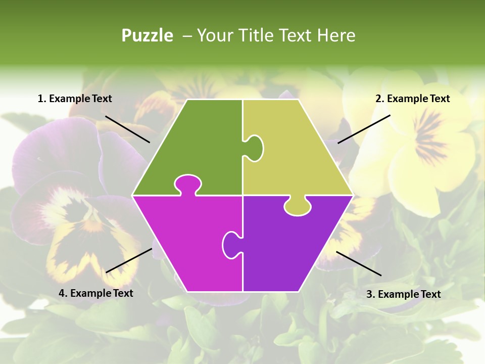 Garden Purple Close PowerPoint Template