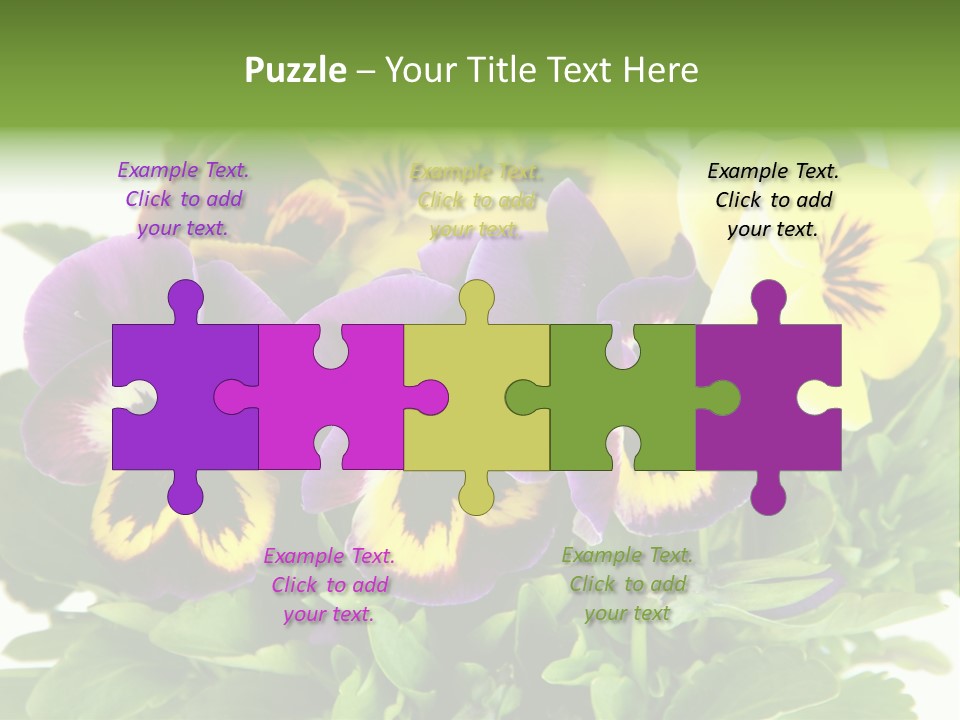 Garden Purple Close PowerPoint Template