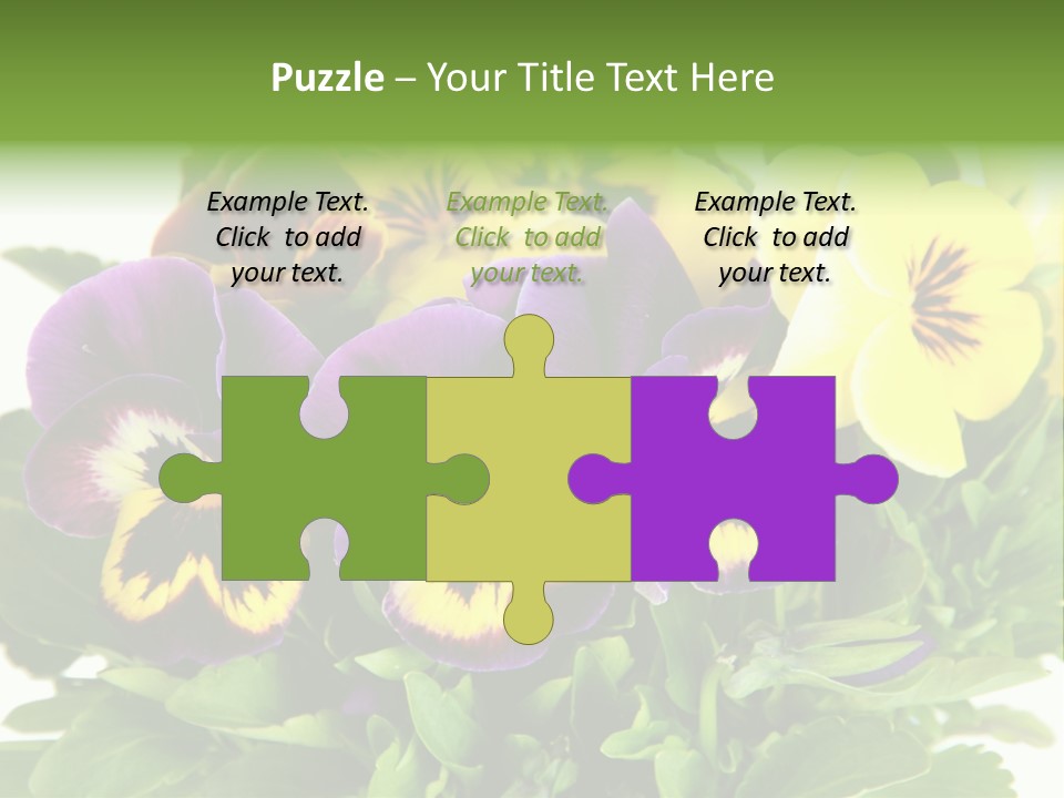 Garden Purple Close PowerPoint Template