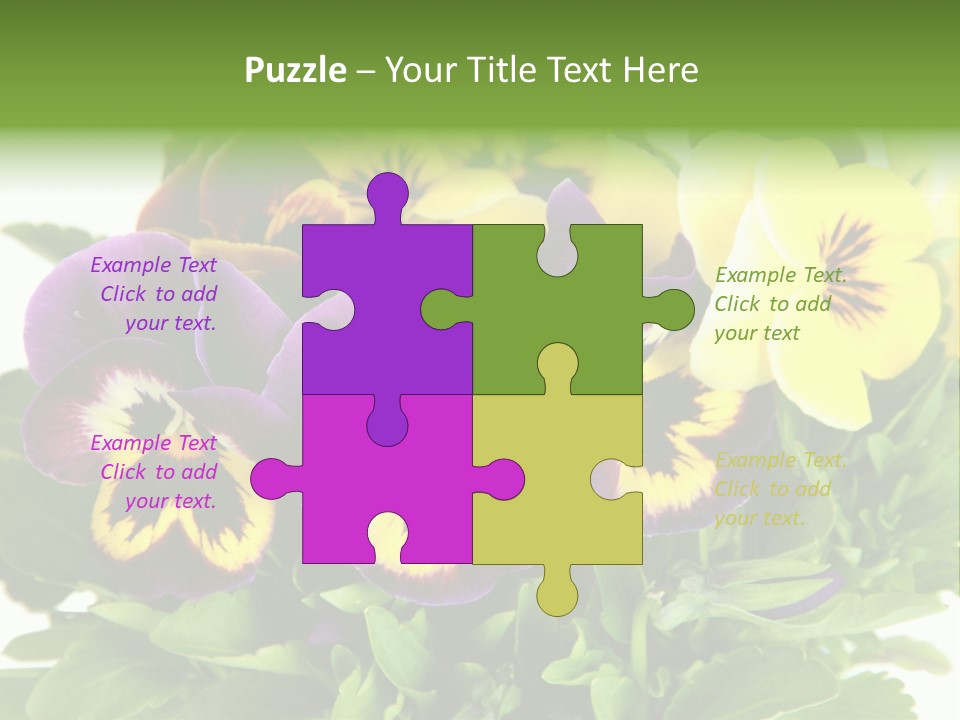 Garden Purple Close PowerPoint Template
