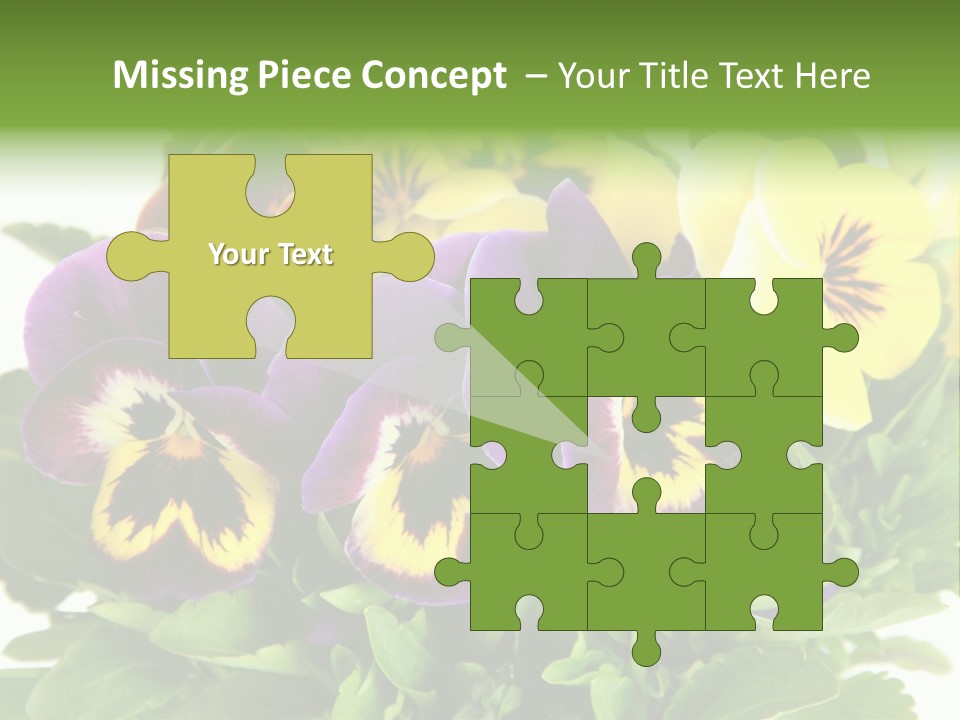 Garden Purple Close PowerPoint Template