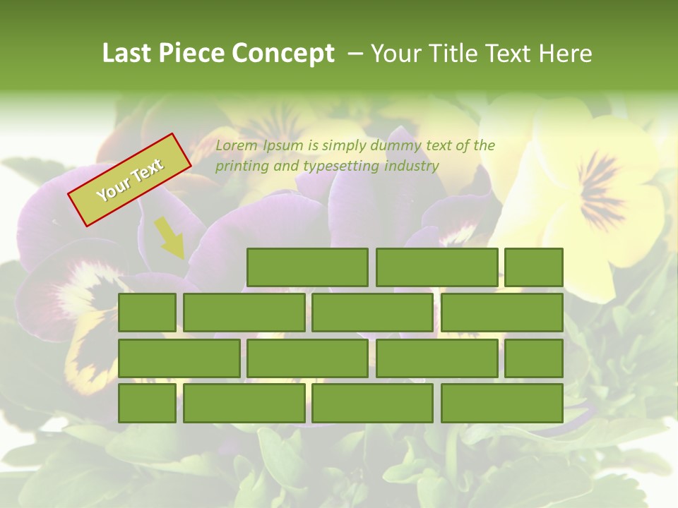 Garden Purple Close PowerPoint Template