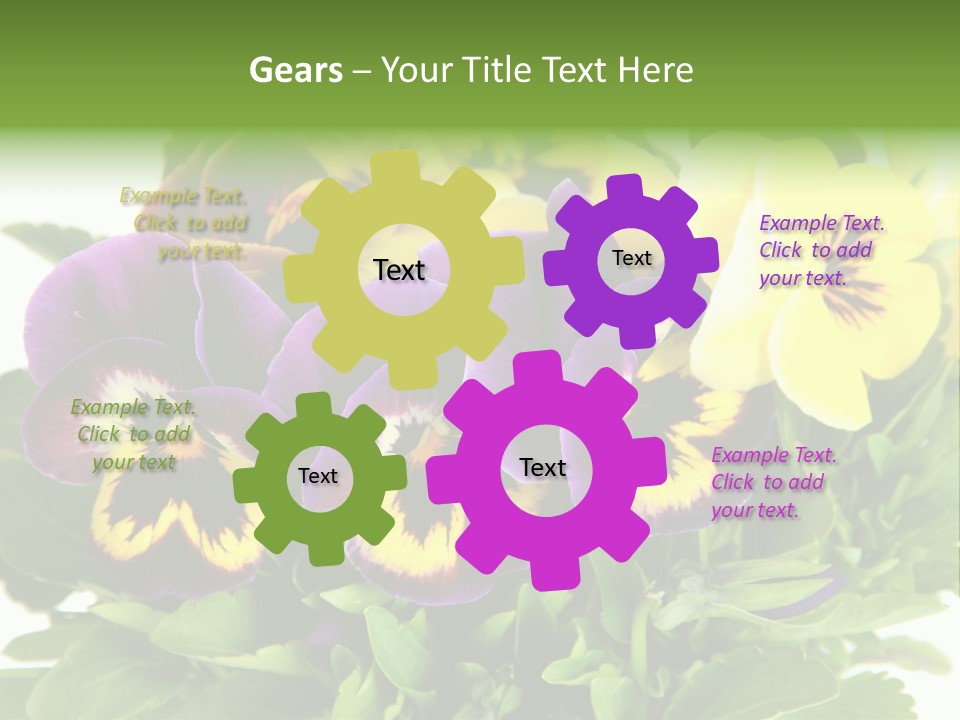 Garden Purple Close PowerPoint Template