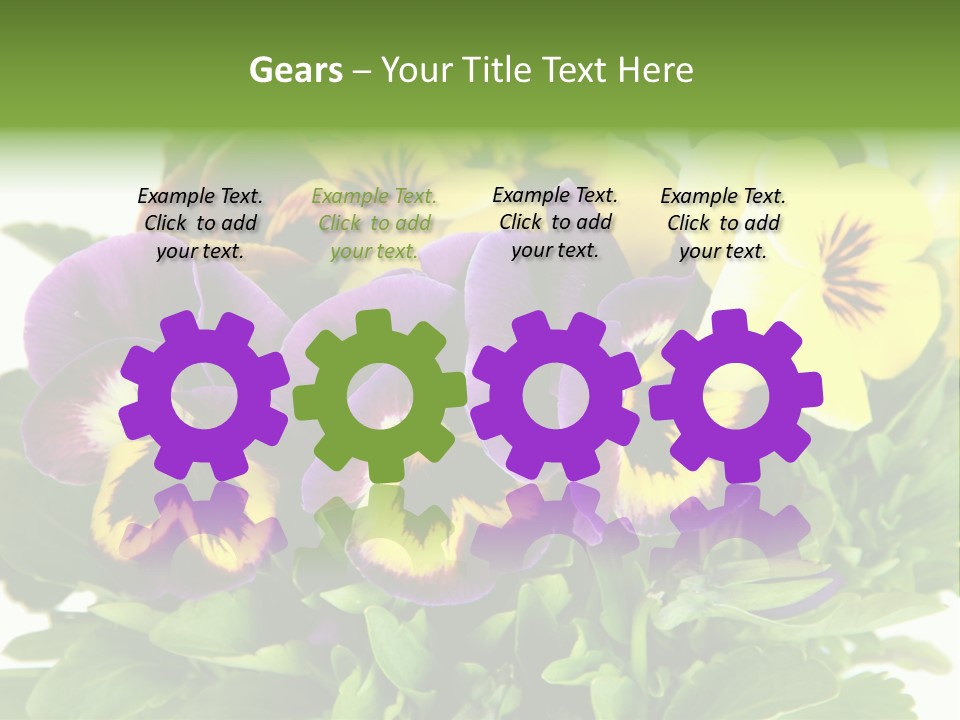 Garden Purple Close PowerPoint Template