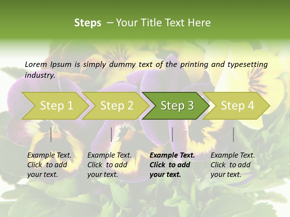 Garden Purple Close PowerPoint Template