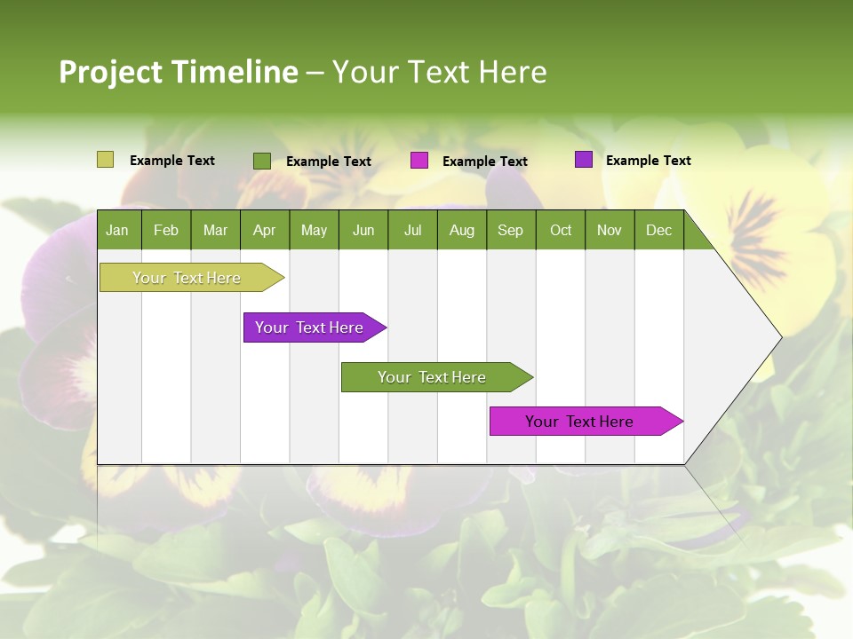 Garden Purple Close PowerPoint Template