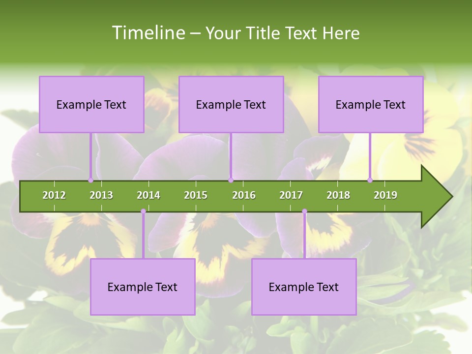 Garden Purple Close PowerPoint Template