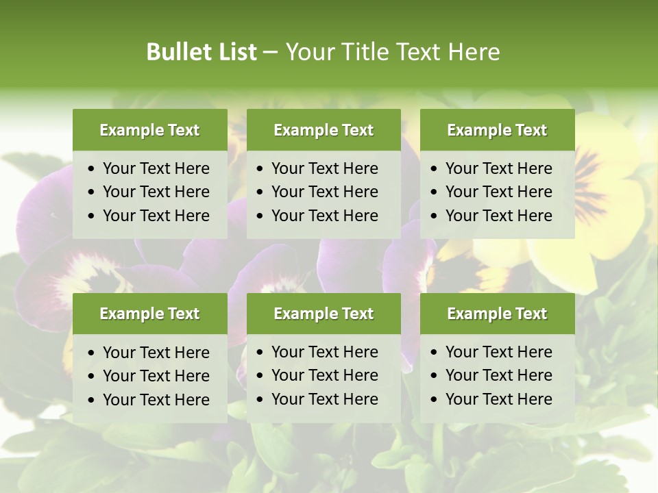 Garden Purple Close PowerPoint Template