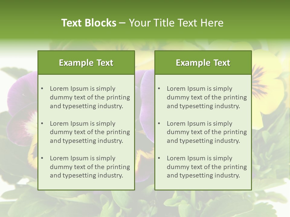 Garden Purple Close PowerPoint Template