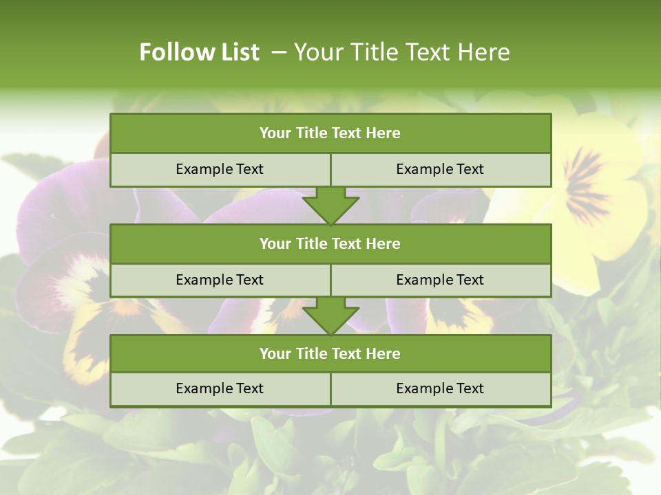 Garden Purple Close PowerPoint Template