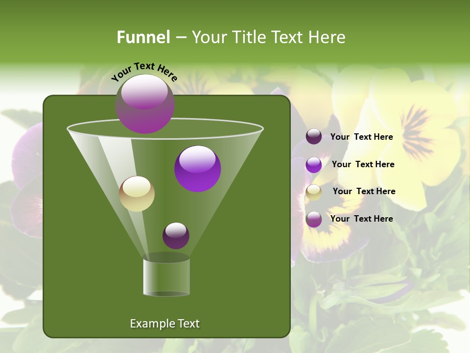 Garden Purple Close PowerPoint Template