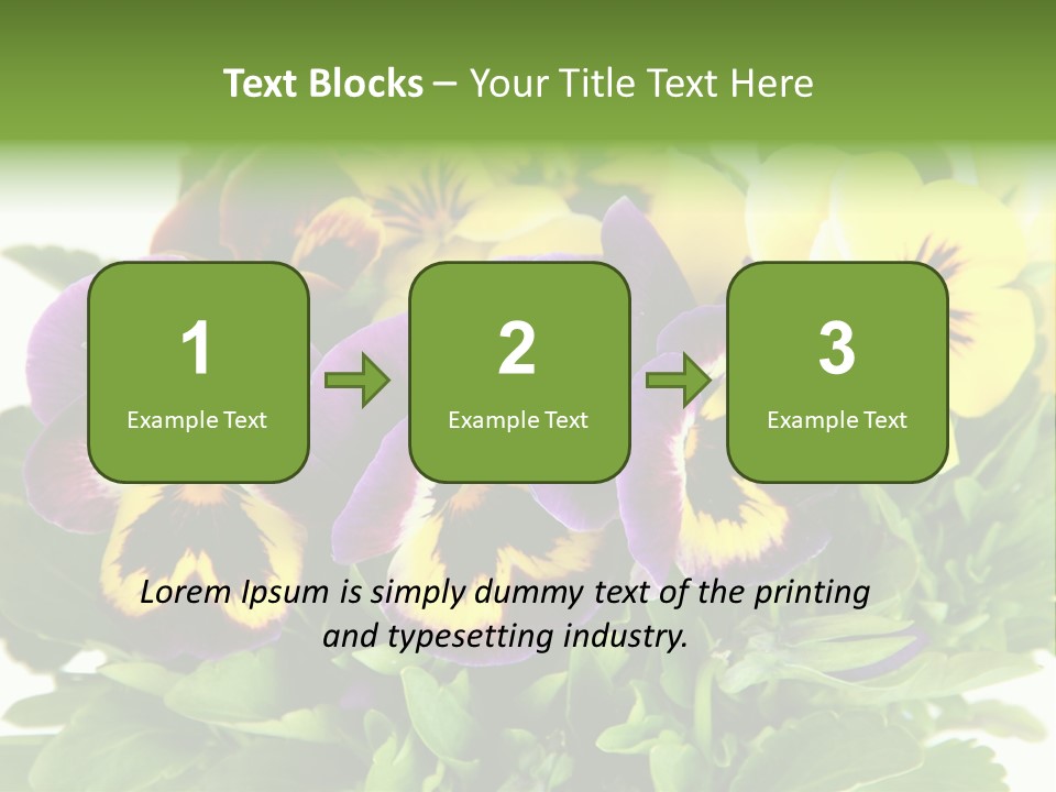 Garden Purple Close PowerPoint Template