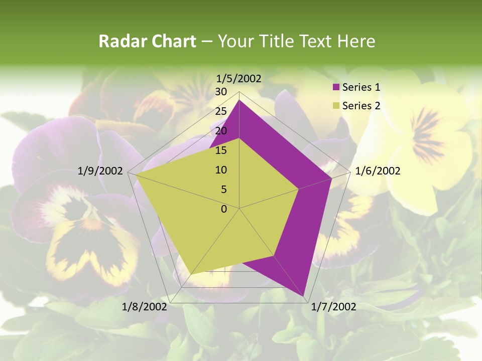 Garden Purple Close PowerPoint Template