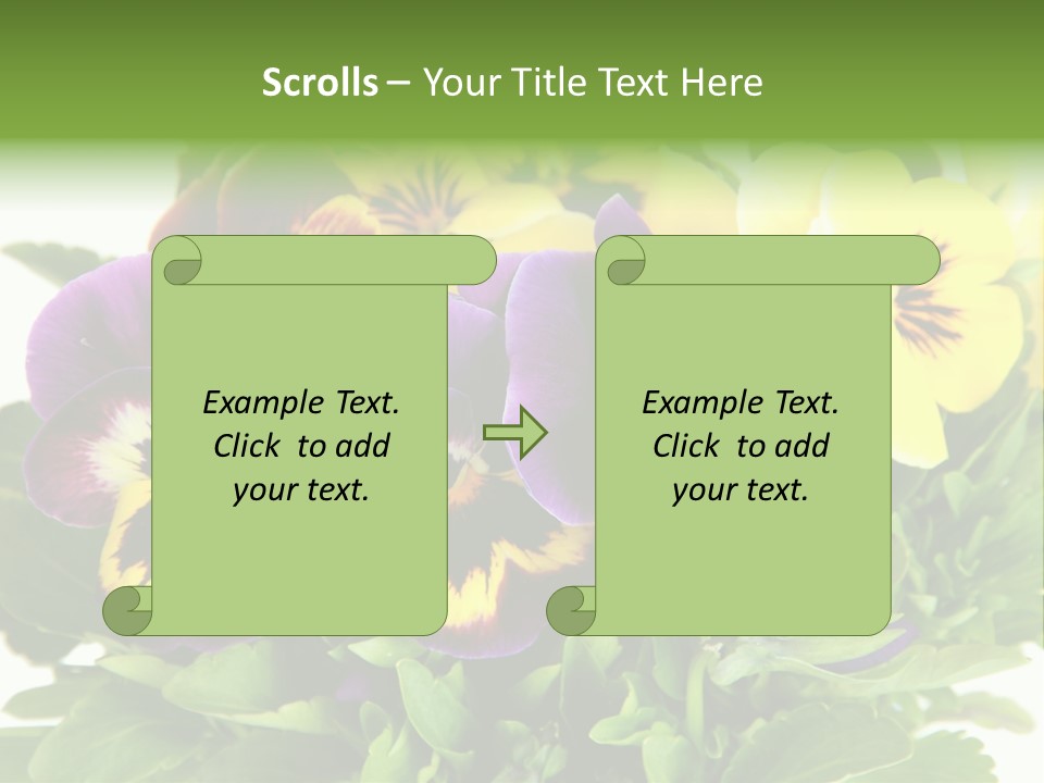 Garden Purple Close PowerPoint Template