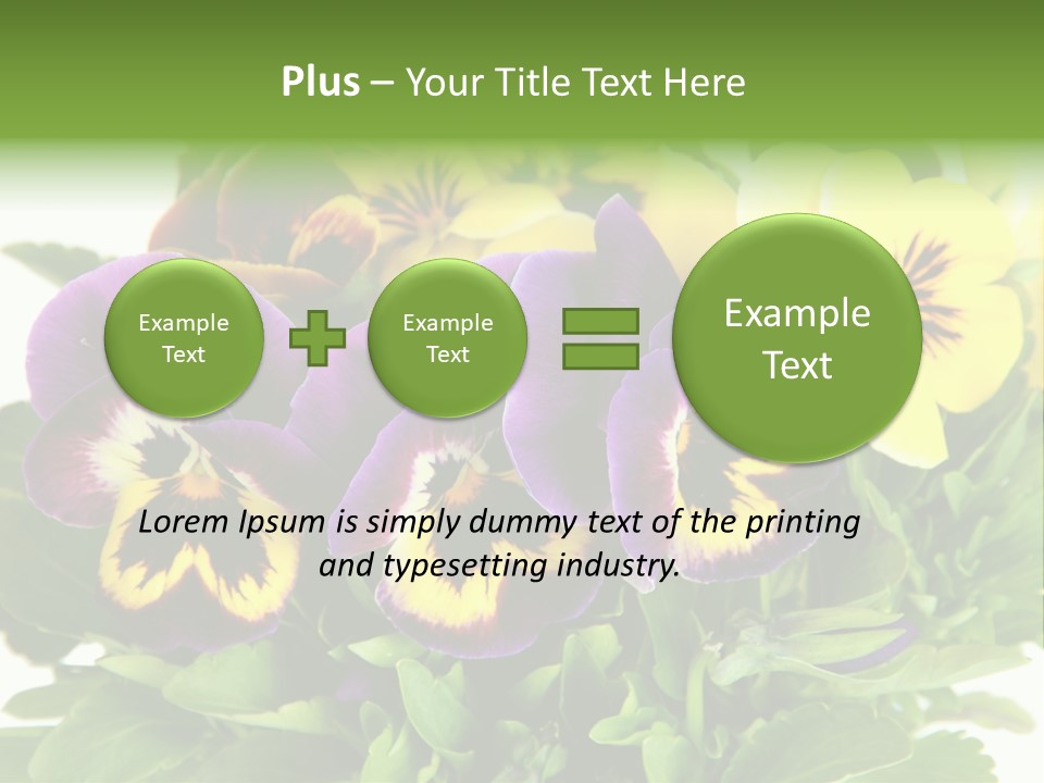 Garden Purple Close PowerPoint Template