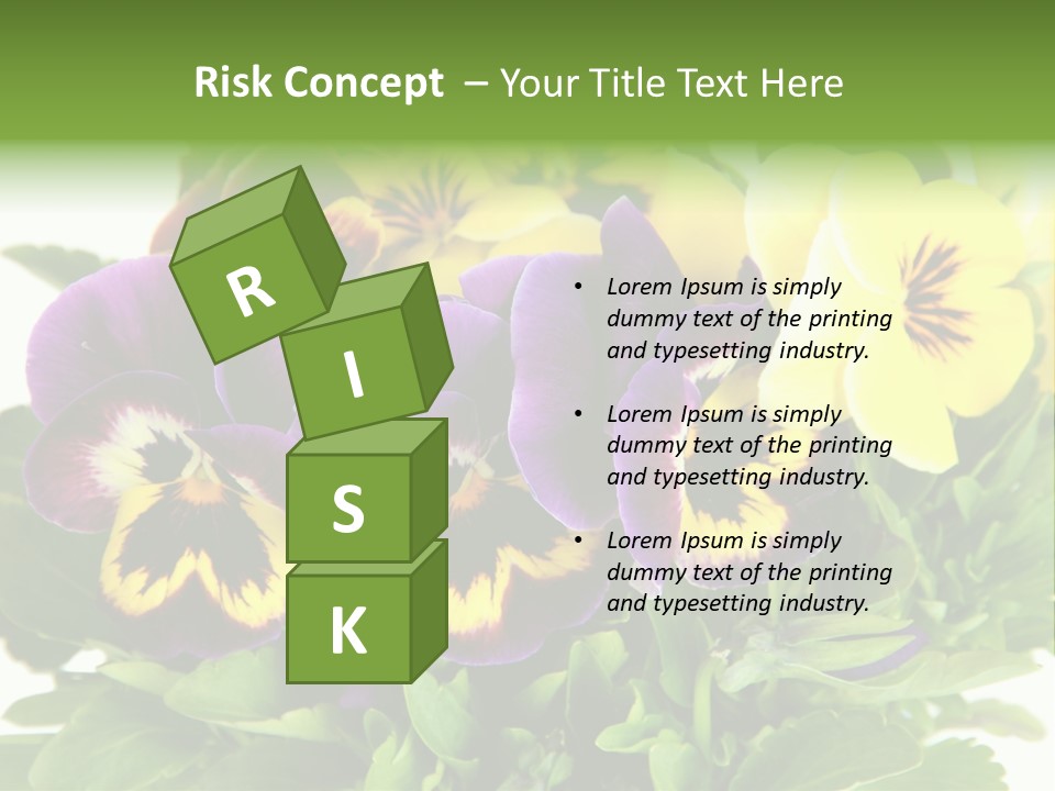 Garden Purple Close PowerPoint Template