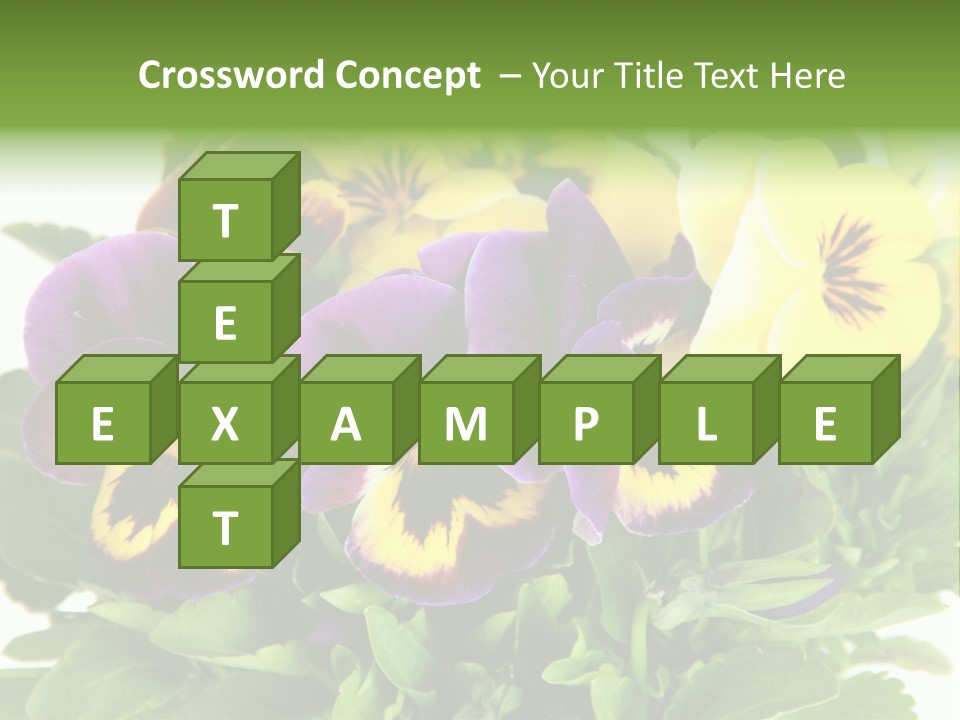 Garden Purple Close PowerPoint Template