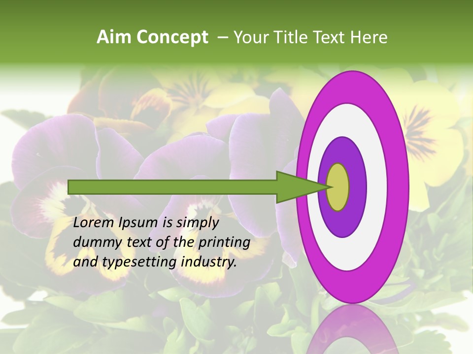 Garden Purple Close PowerPoint Template