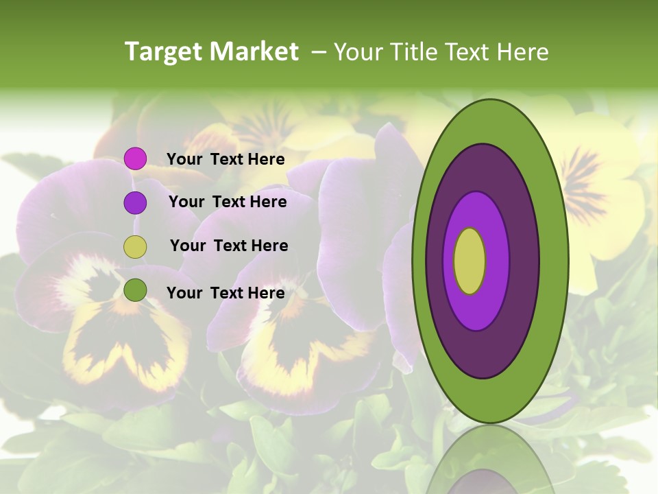 Garden Purple Close PowerPoint Template