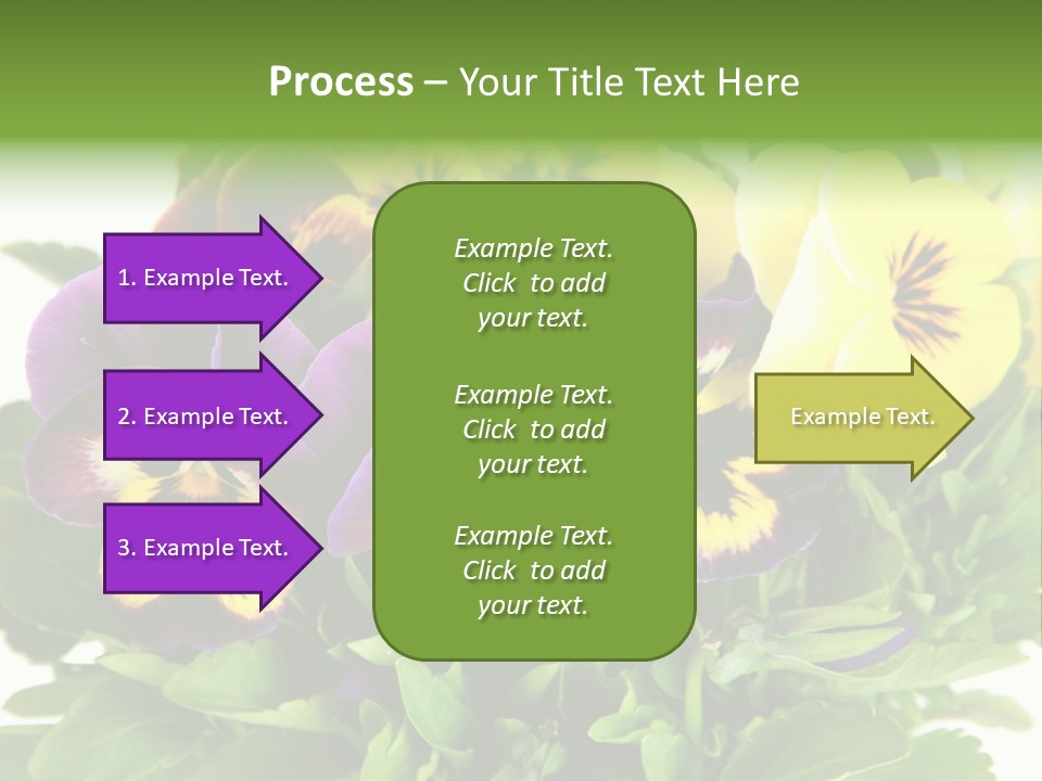 Garden Purple Close PowerPoint Template