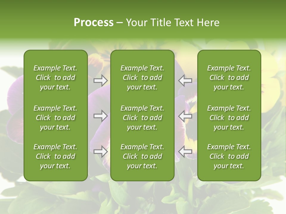 Garden Purple Close PowerPoint Template