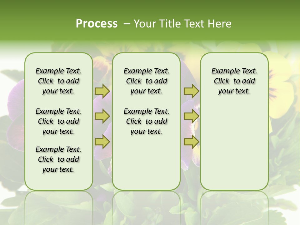 Garden Purple Close PowerPoint Template