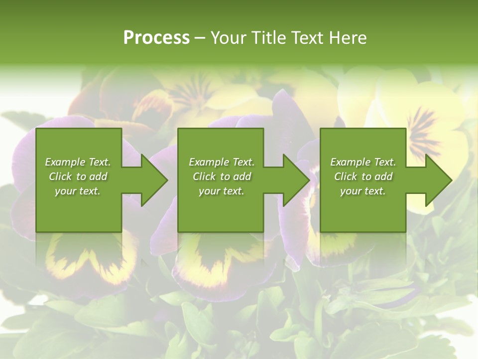 Garden Purple Close PowerPoint Template