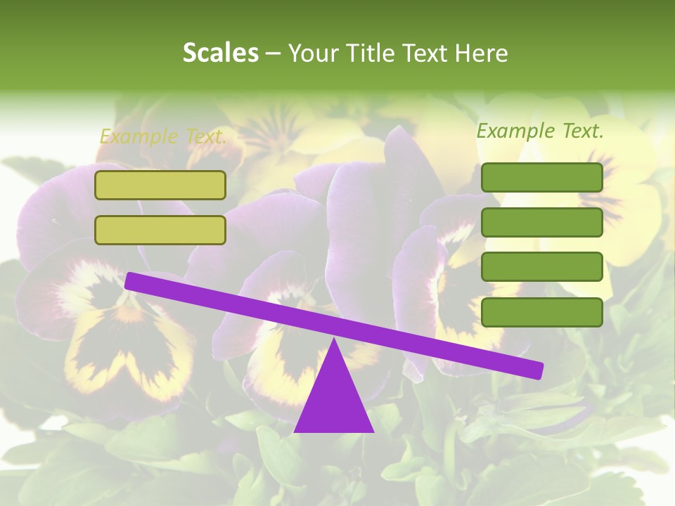 Garden Purple Close PowerPoint Template
