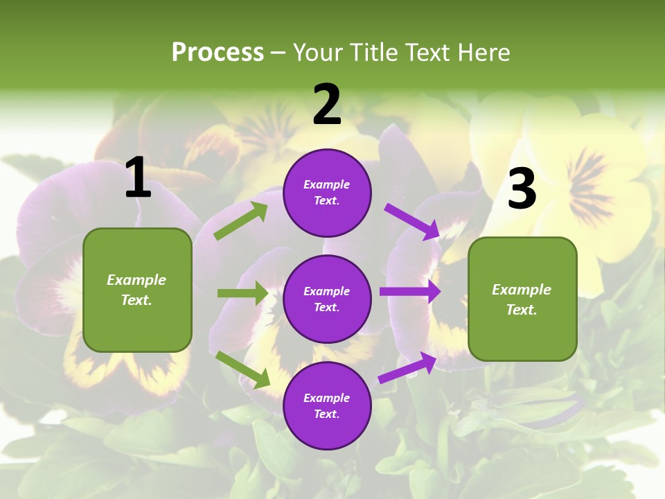 Garden Purple Close PowerPoint Template