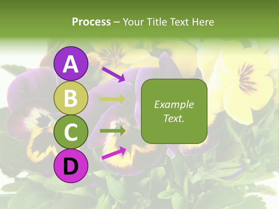 Garden Purple Close PowerPoint Template