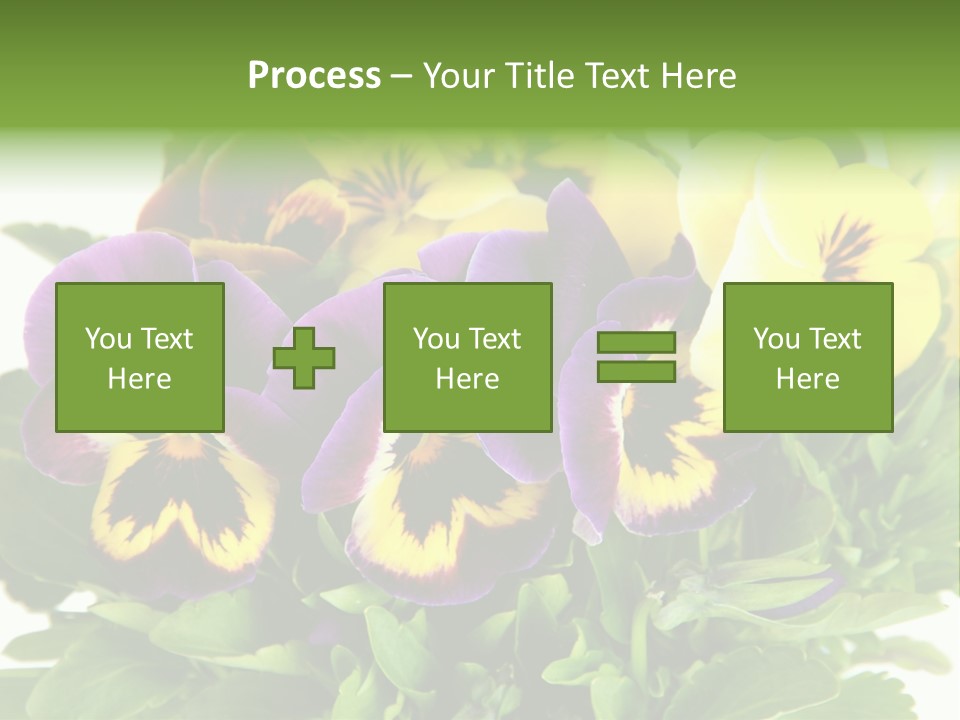 Garden Purple Close PowerPoint Template