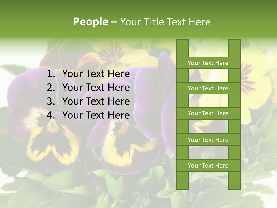 Garden Purple Close PowerPoint Template