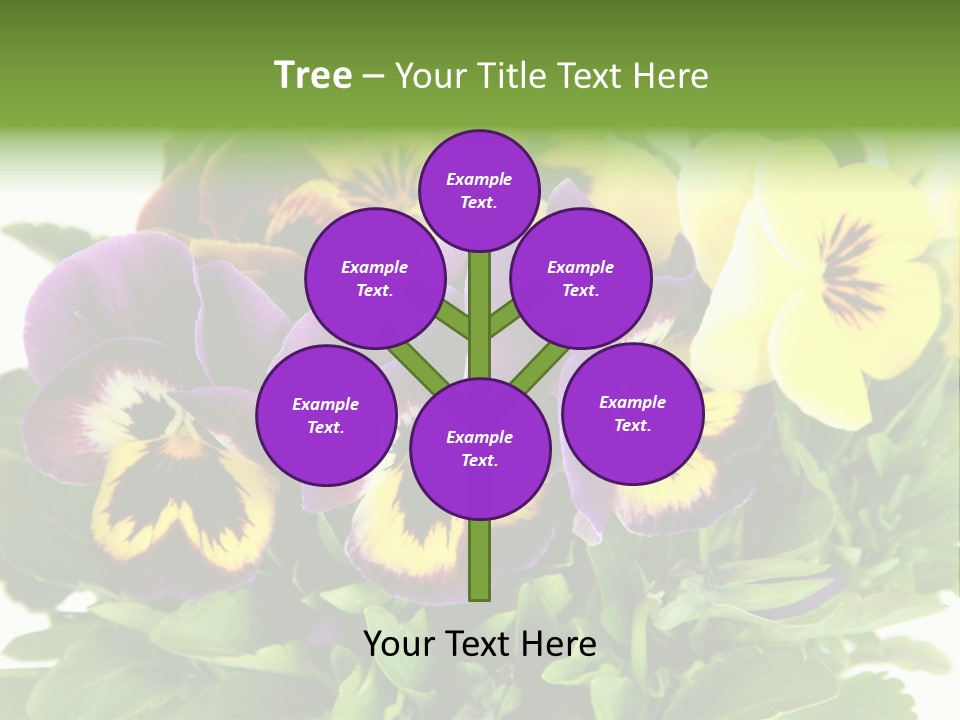 Garden Purple Close PowerPoint Template