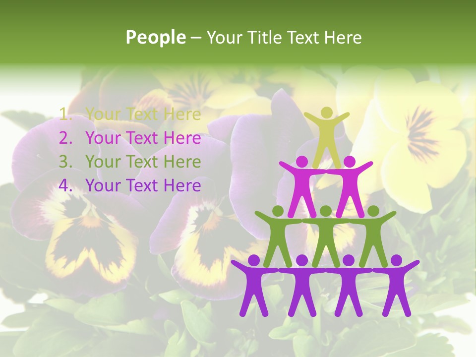 Garden Purple Close PowerPoint Template