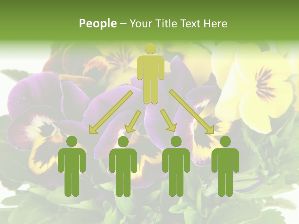 Garden Purple Close PowerPoint Template