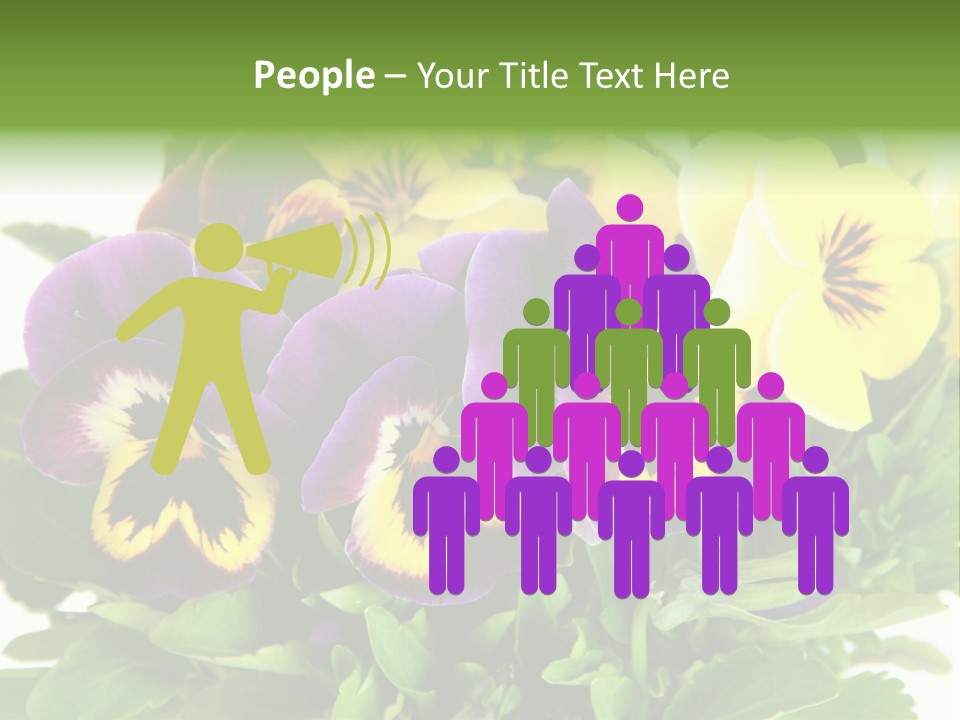 Garden Purple Close PowerPoint Template