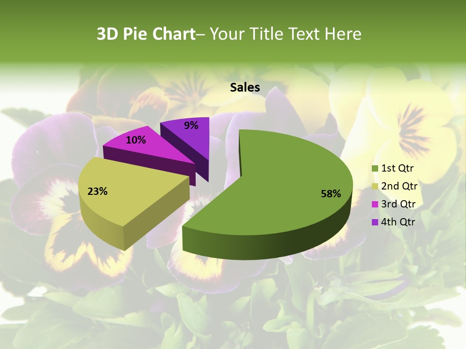 Garden Purple Close PowerPoint Template