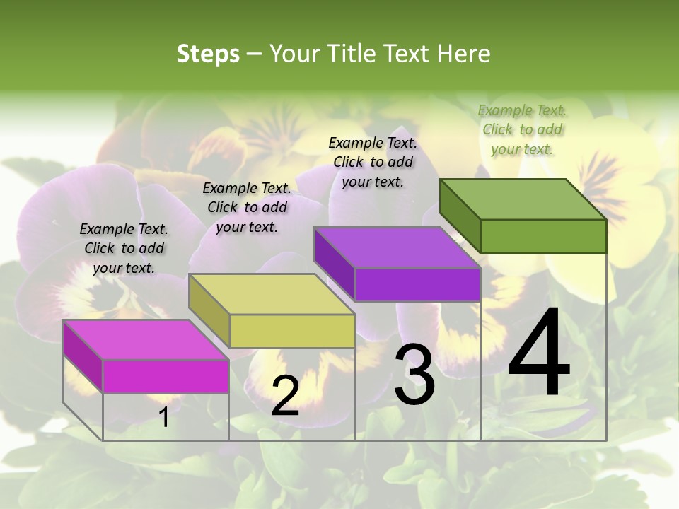 Garden Purple Close PowerPoint Template