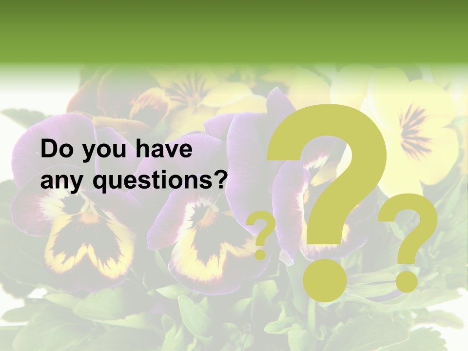 Garden Purple Close PowerPoint Template