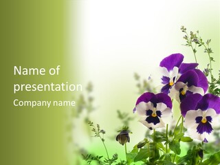 Beautiful Plant Freshness PowerPoint Template