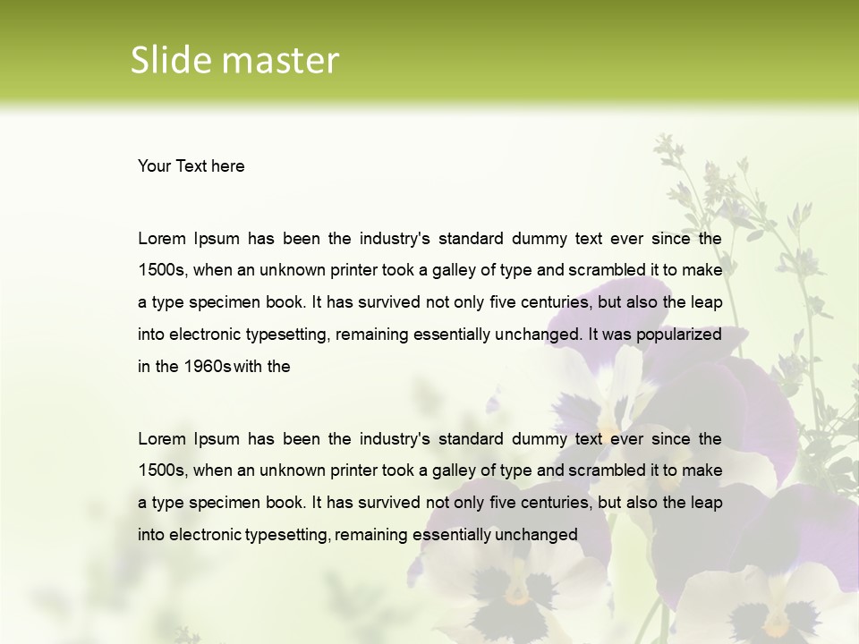 Beautiful Plant Freshness PowerPoint Template