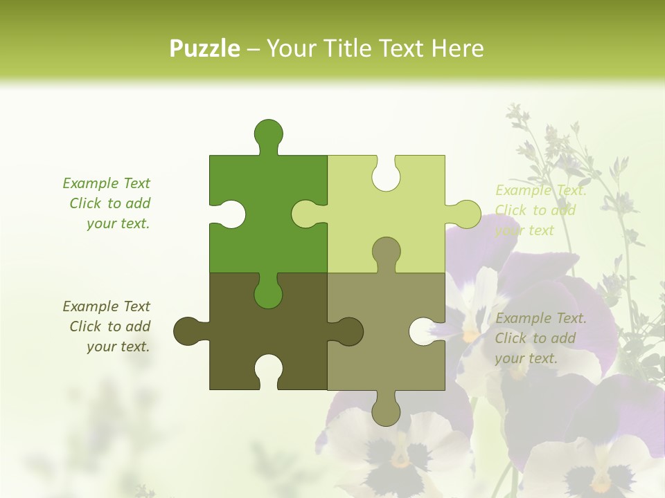 Beautiful Plant Freshness PowerPoint Template