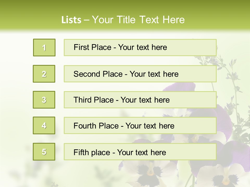 Beautiful Plant Freshness PowerPoint Template